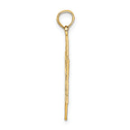 14K Star of David W/ Chi Center  Charm