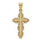 14K Cross w/ Lace Trim Charm