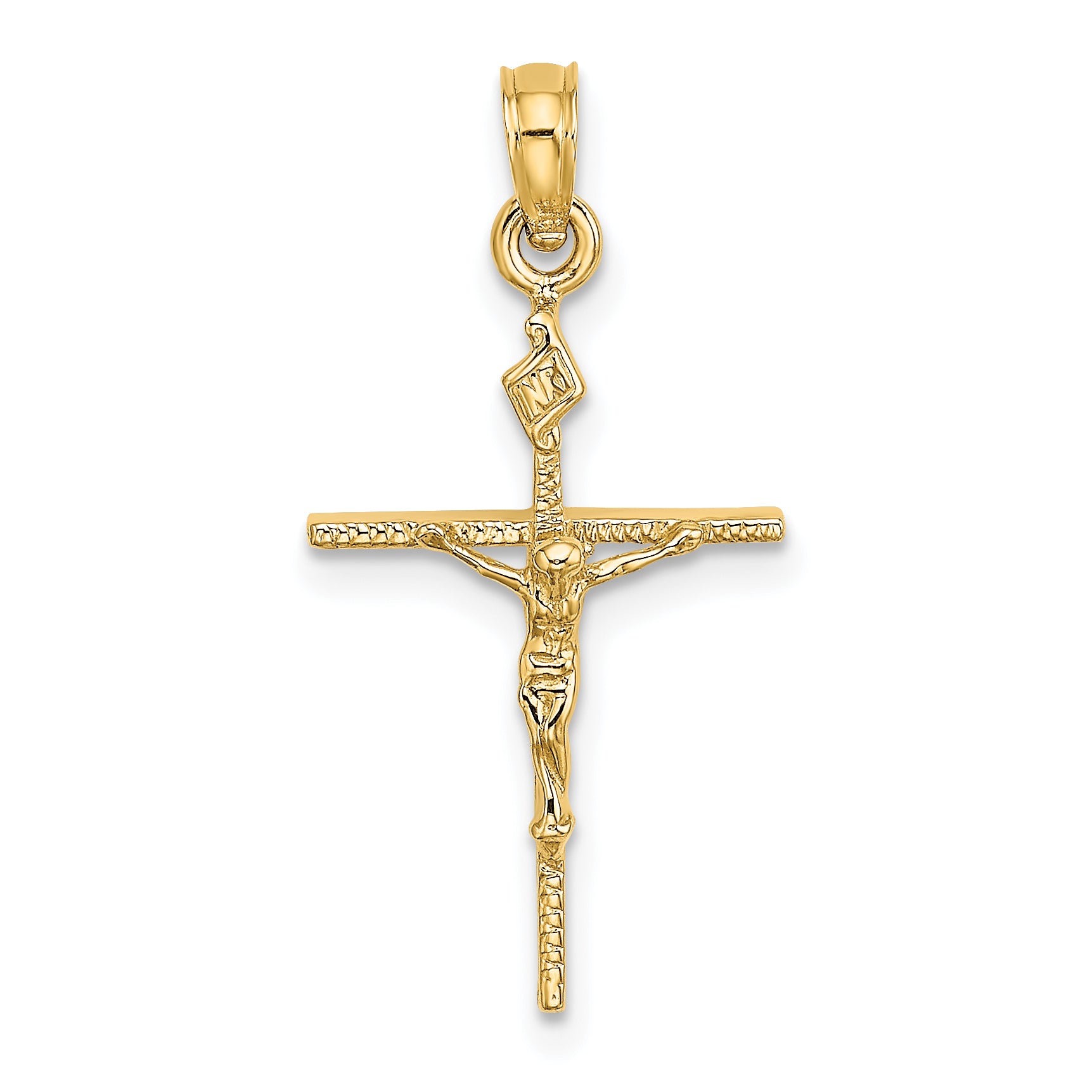 14K INRI Crucifix Charm Main image