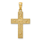 14K 2-D Cross Charm