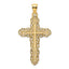 14K Cross W/ Lace Trim Charm