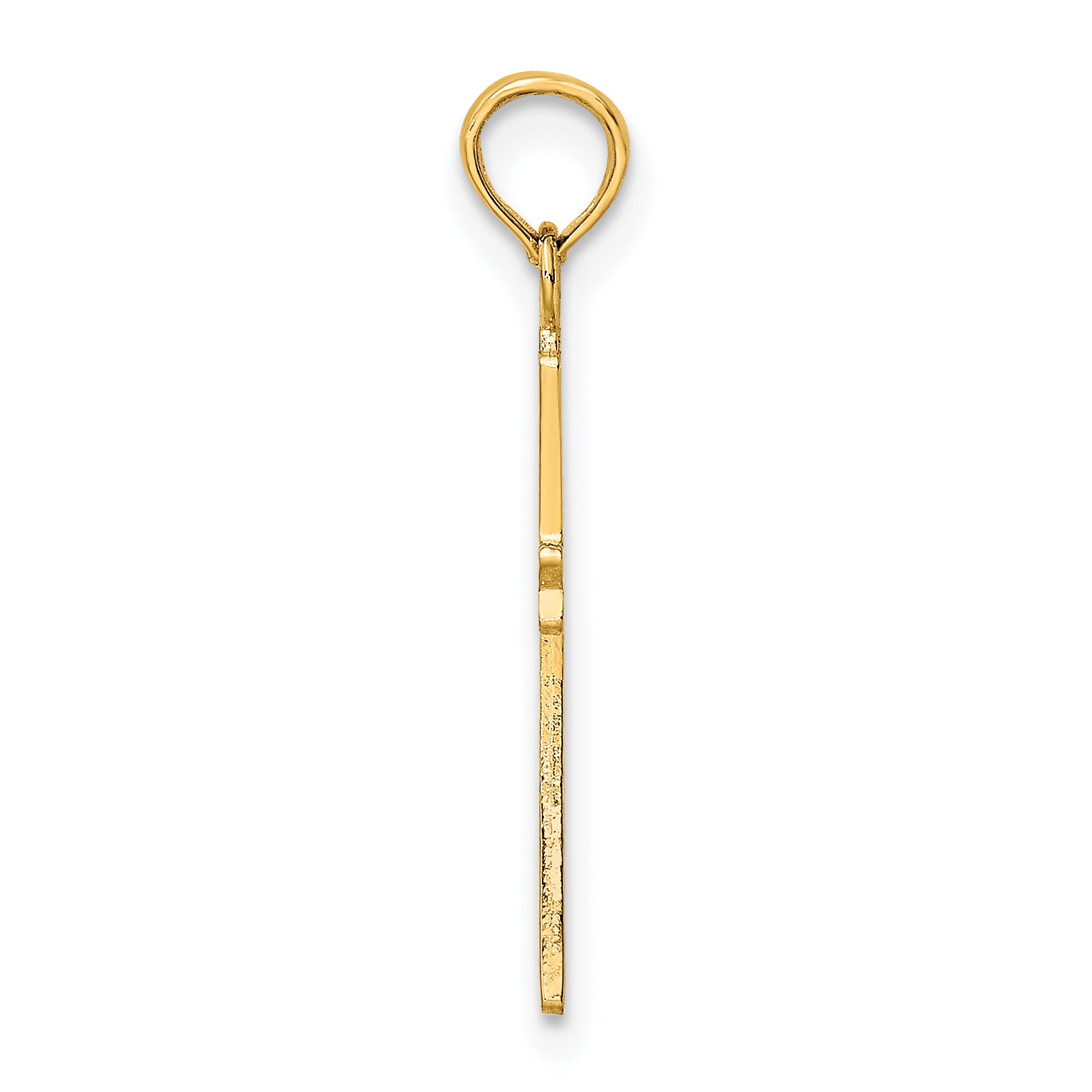 14K Polished Cross Charm Secondary image
