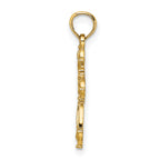 14K Cut-Out Fancy Cross Charm