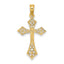 14K Filigree Cross Charm