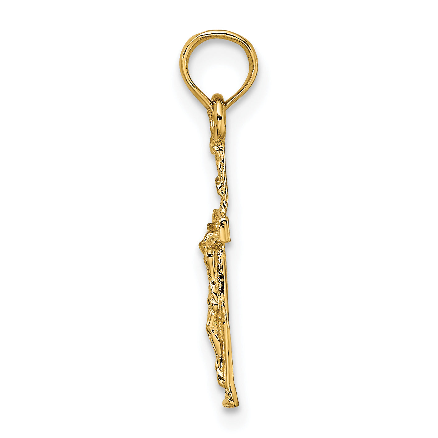 14K Mini Crucifix Charm Secondary image