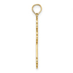 14K Cut-Out Design Cross Charm