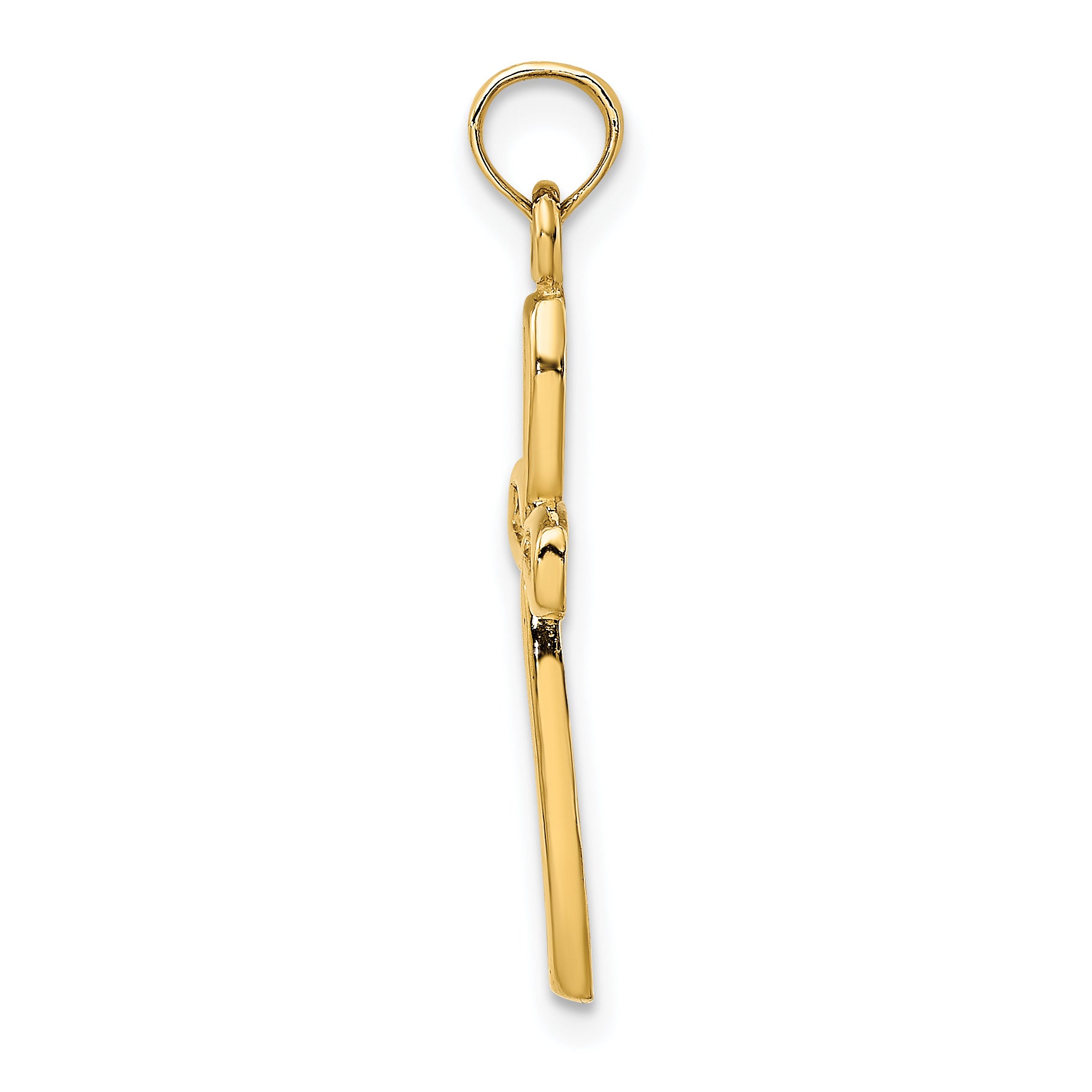 14K Cross w/ Filigree Center Charm Secondary image