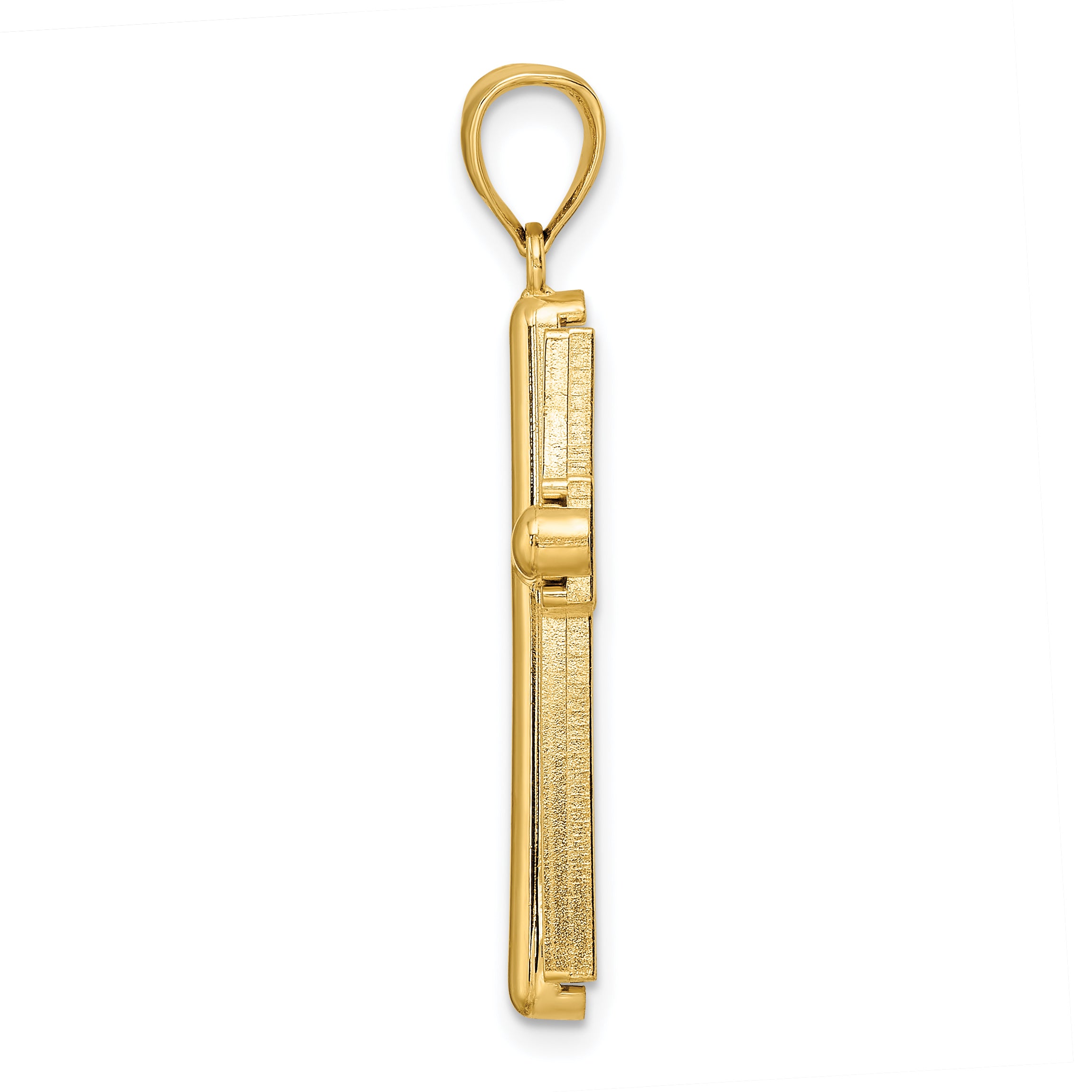 14k Beveled Cross Pendant Secondary image
