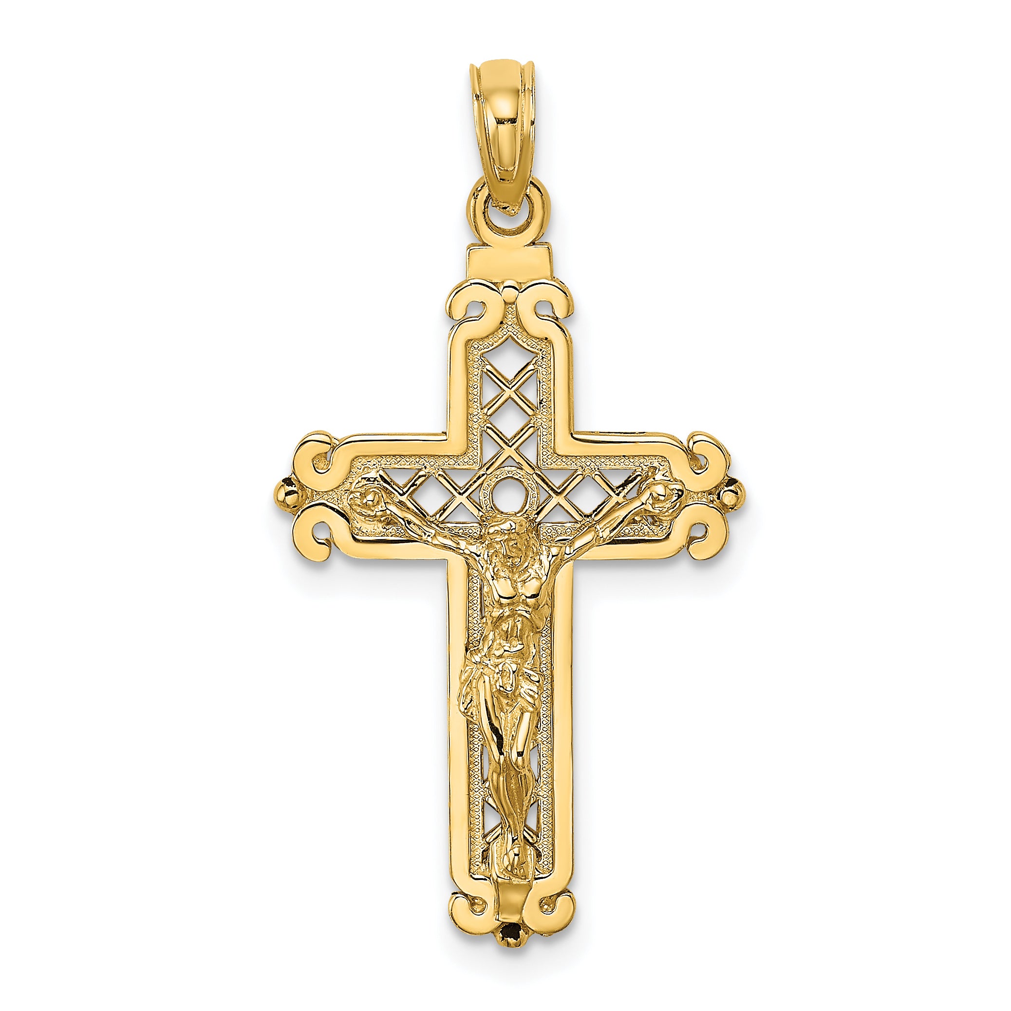 14k Fancy Crucifix Charm Main image