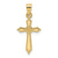 14K w/ Engraved Edges Cross Charm