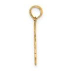 14K I LOVE JESUS Cross Charm
