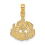 14K I LOVE JESUS Cross Charm