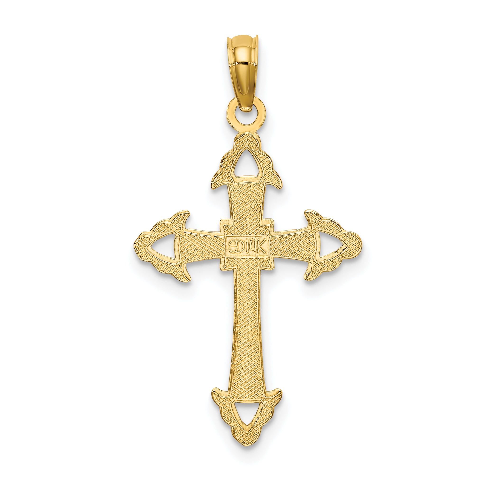 14K D/C with Arrow Cross Charm