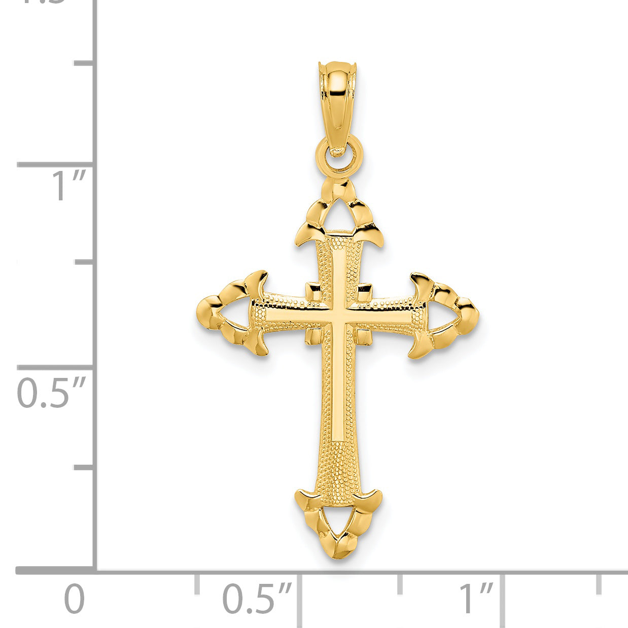 14K D/C with Arrow Cross Charm