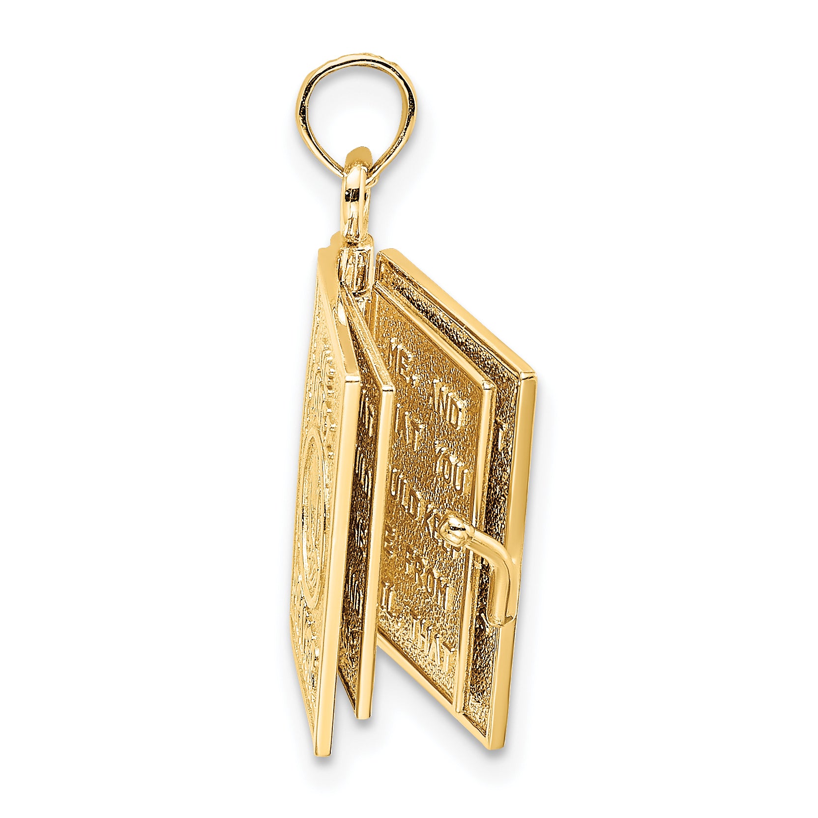 14K 3-D w/ Moveable Pages Prayer Of Jabez Book Charm