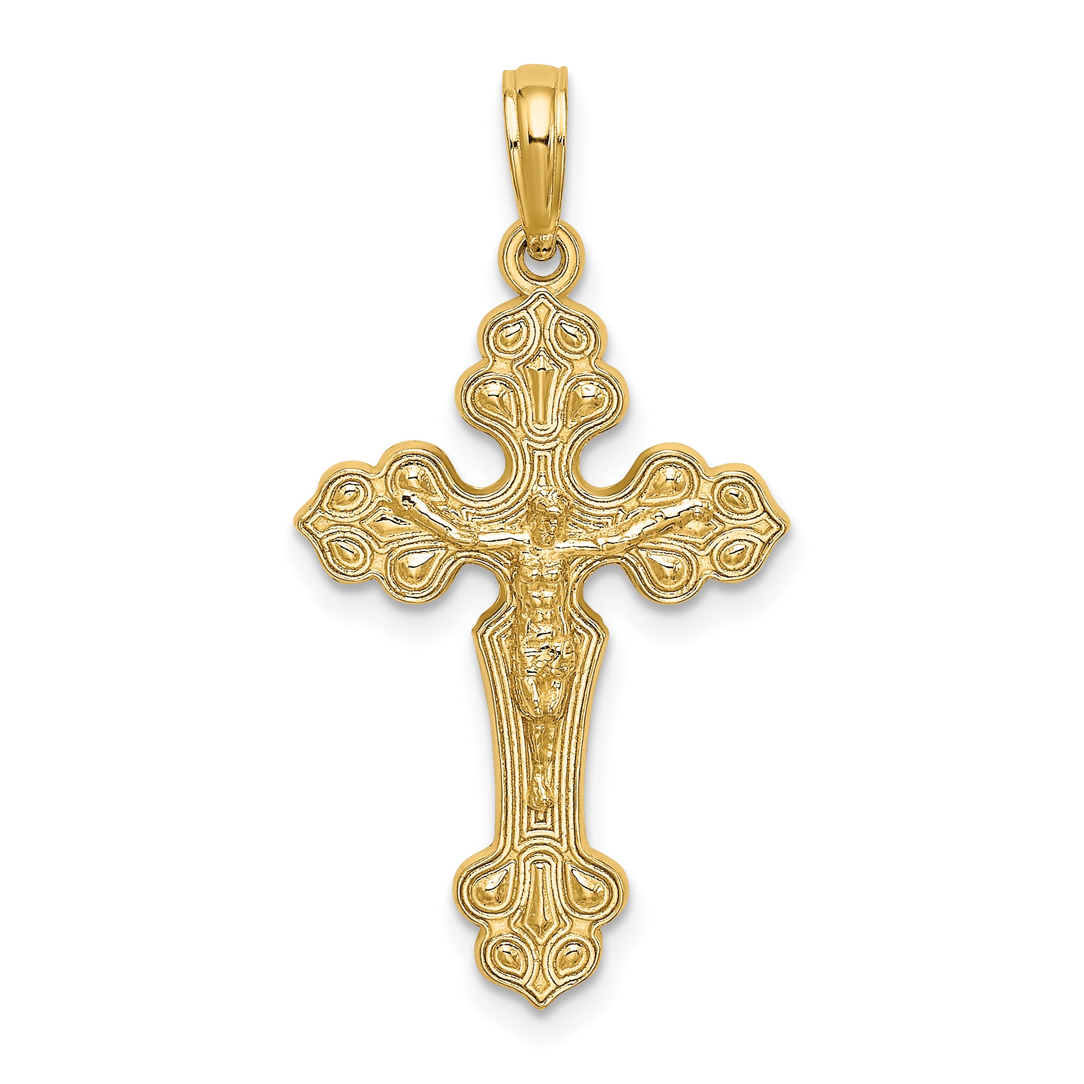 14K Crucifix W/ Fancy Tips Charm Main image
