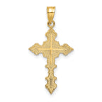 14K Crucifix W/ Fancy Edges Charm