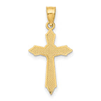 14K W/ Arrow Pointed Ends Crucifix Charm