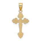 14K Crucifix W/ Fancy Tips Charm