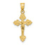 14K Crucifix W/ Fancy Tips Charm