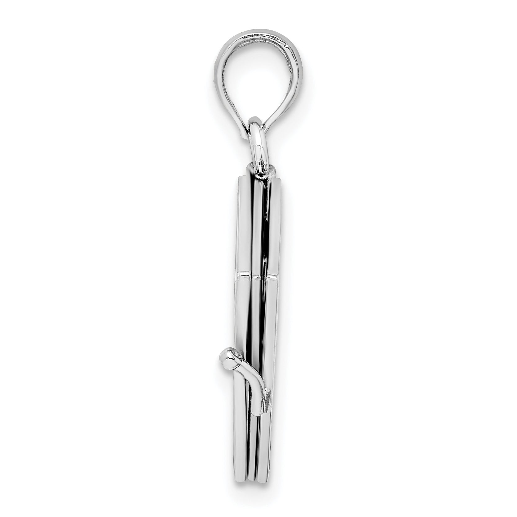14K White Gold 3-D Moveable Ten Commandments Book Charm Secondary image
