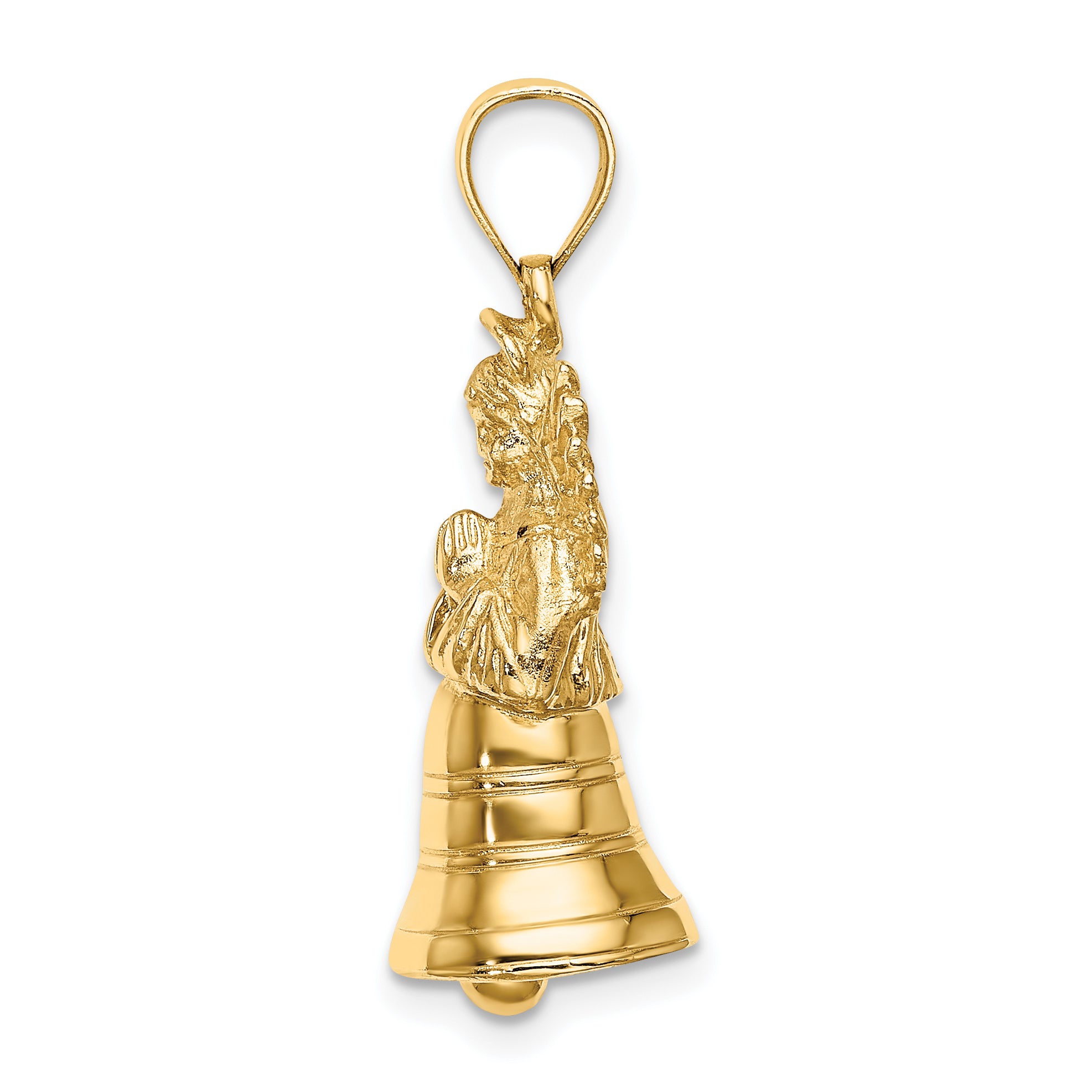 14K 3-D w/ Moveable Angel Charm Secondary image