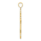 14K Multi Color Enameled Cross Charm