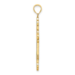 14K Multi Color Enameled Cross Charm