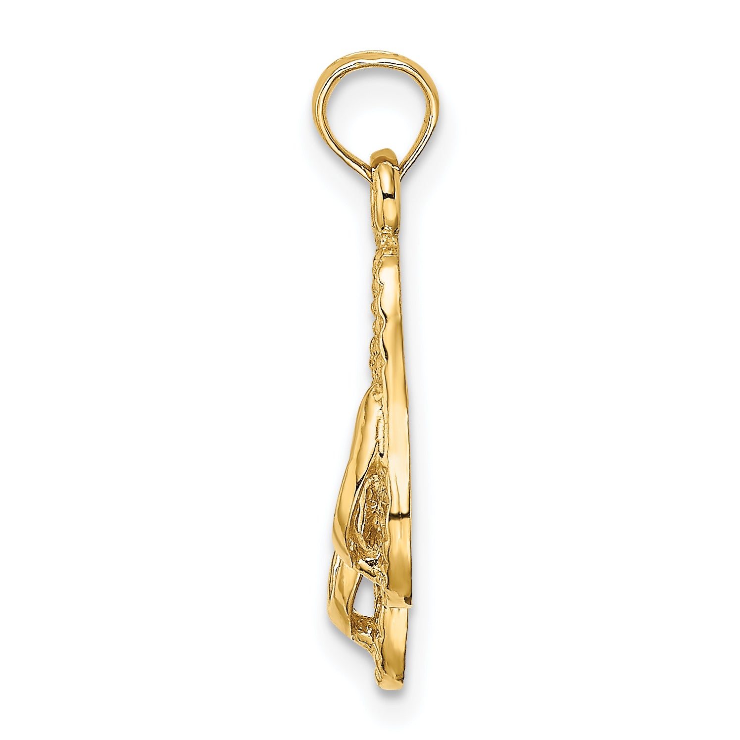 14K 3D KEY WEST Double Flip Flop Charm Secondary image