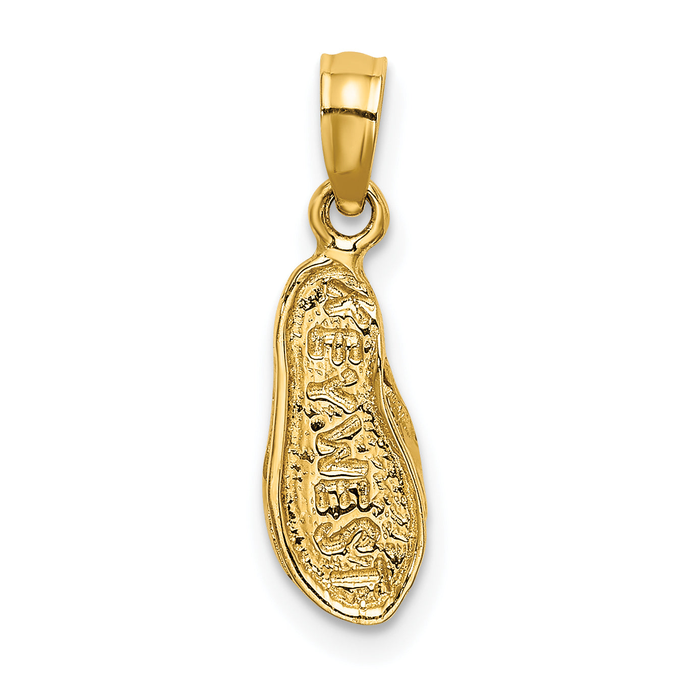 14K  3D KEY WEST Flip Flop Charm