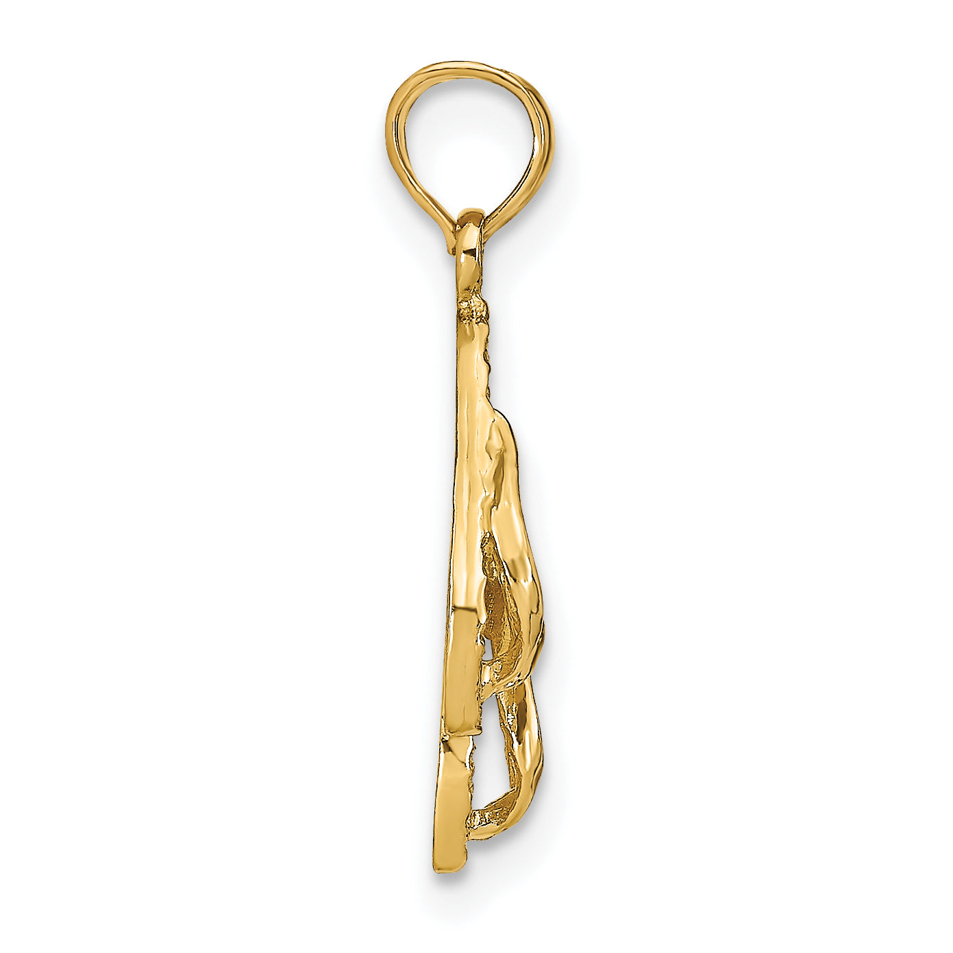 14k MARCO ISLAND Reversible Flip Flops Pendant Secondary image