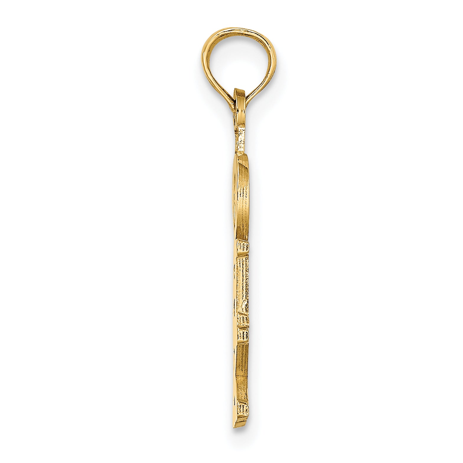 14K Polished OBX (Outer Banks) Vertical Charm Secondary image