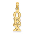 14K Polished OBX (Outer Banks) Vertical Charm