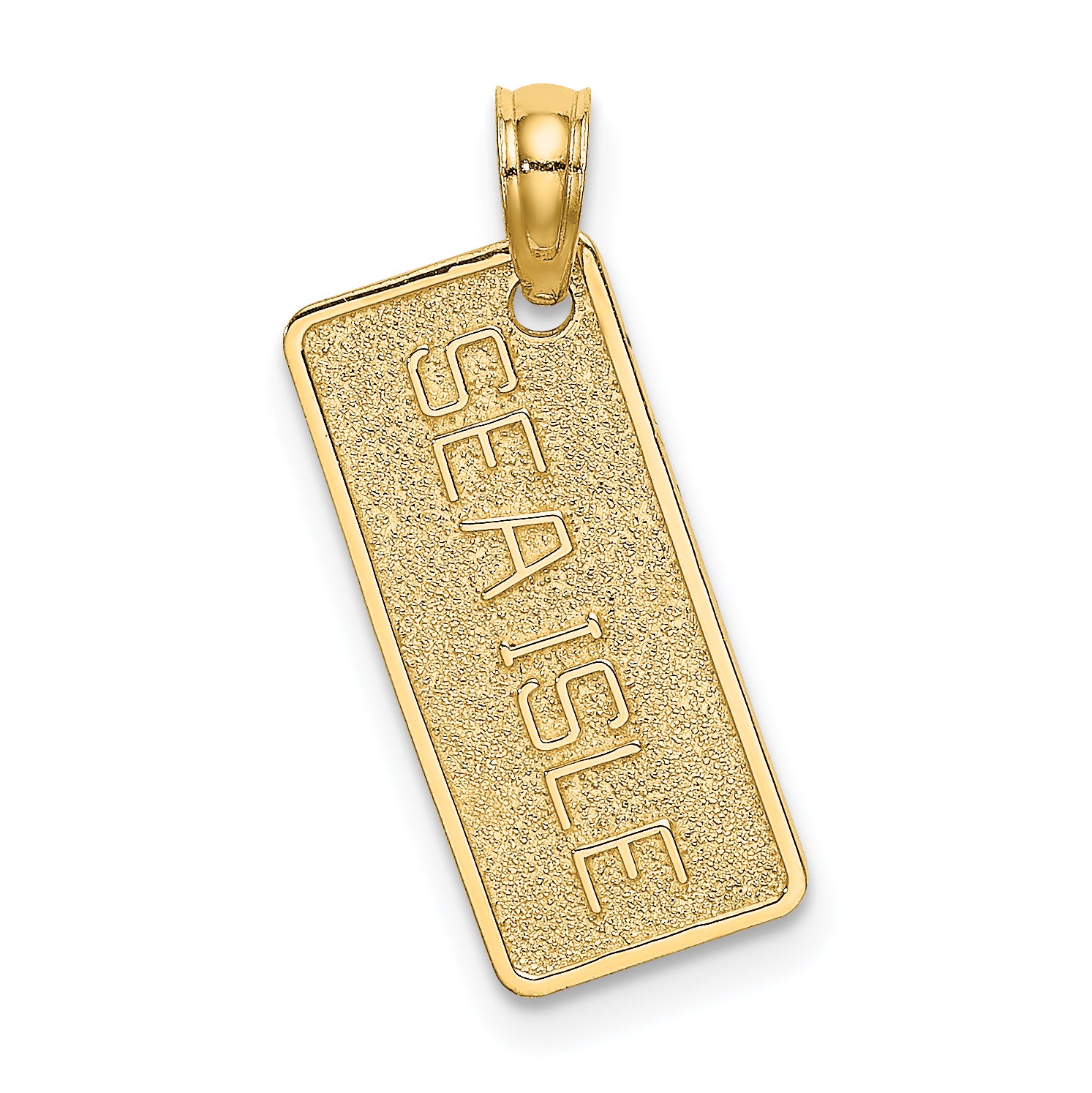 14K Textured SEA ISLE License Plate Main image
