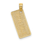 14K Textured SEA ISLE License Plate