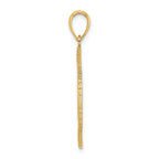 14K BAHAMAS Crest In Textured Frame Charm