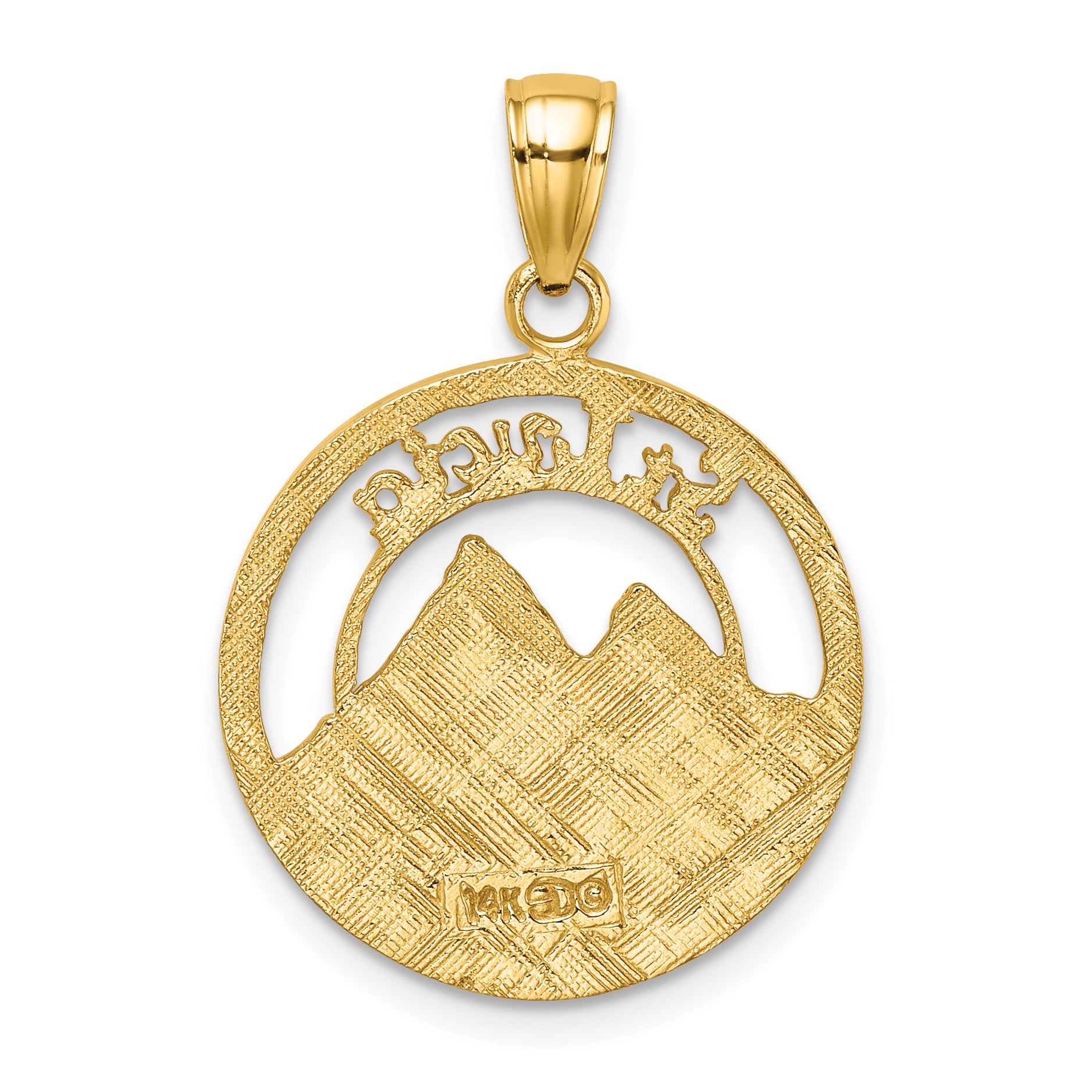 14K ST. LUCIA Twin Pitons Charm