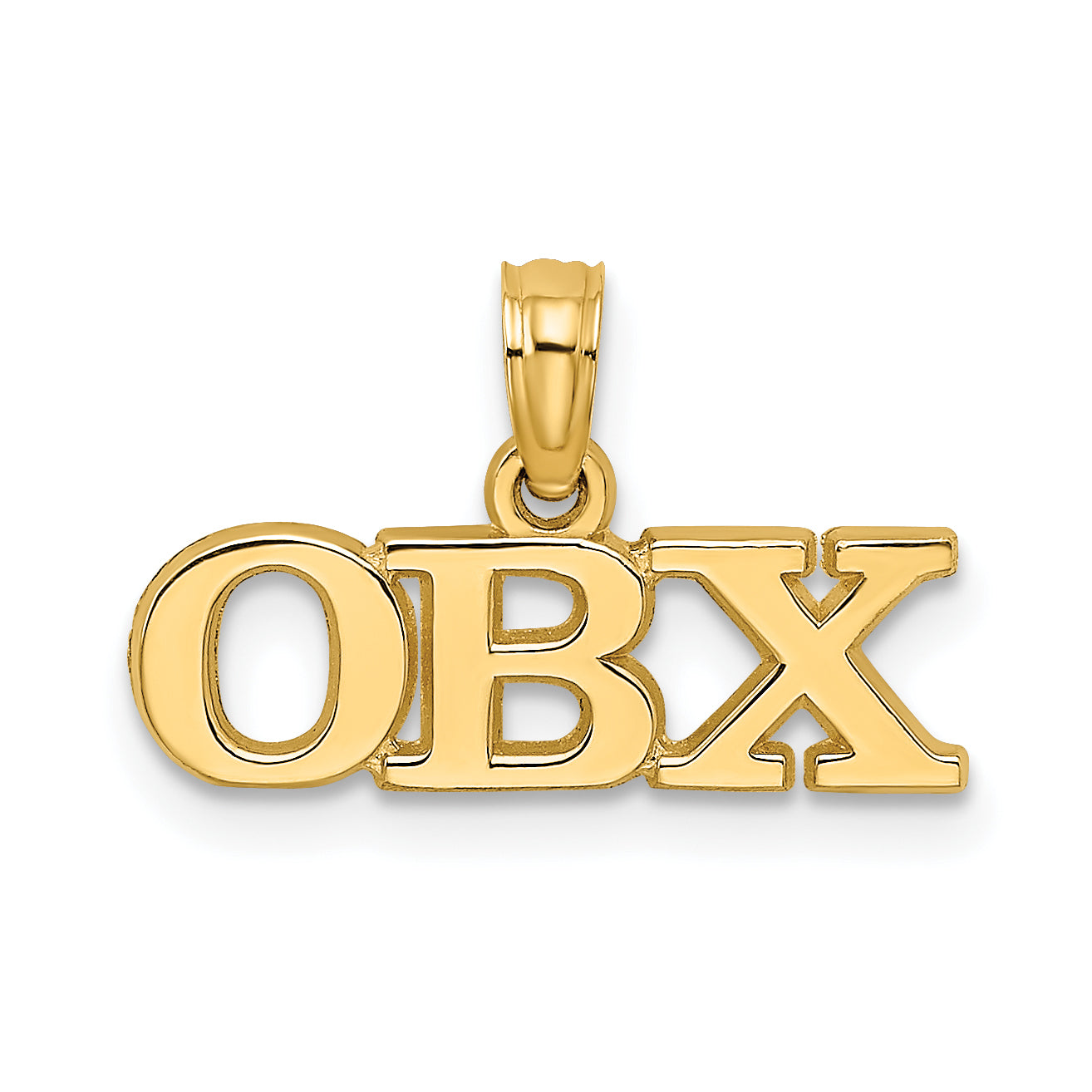 14K Polished OBX Charm Main image