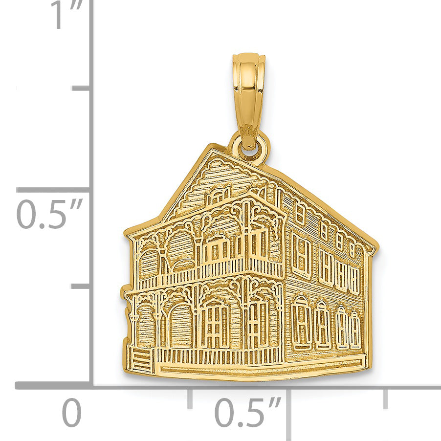 14K The PINK HOUSE - CAPE MAY, NJ Charm