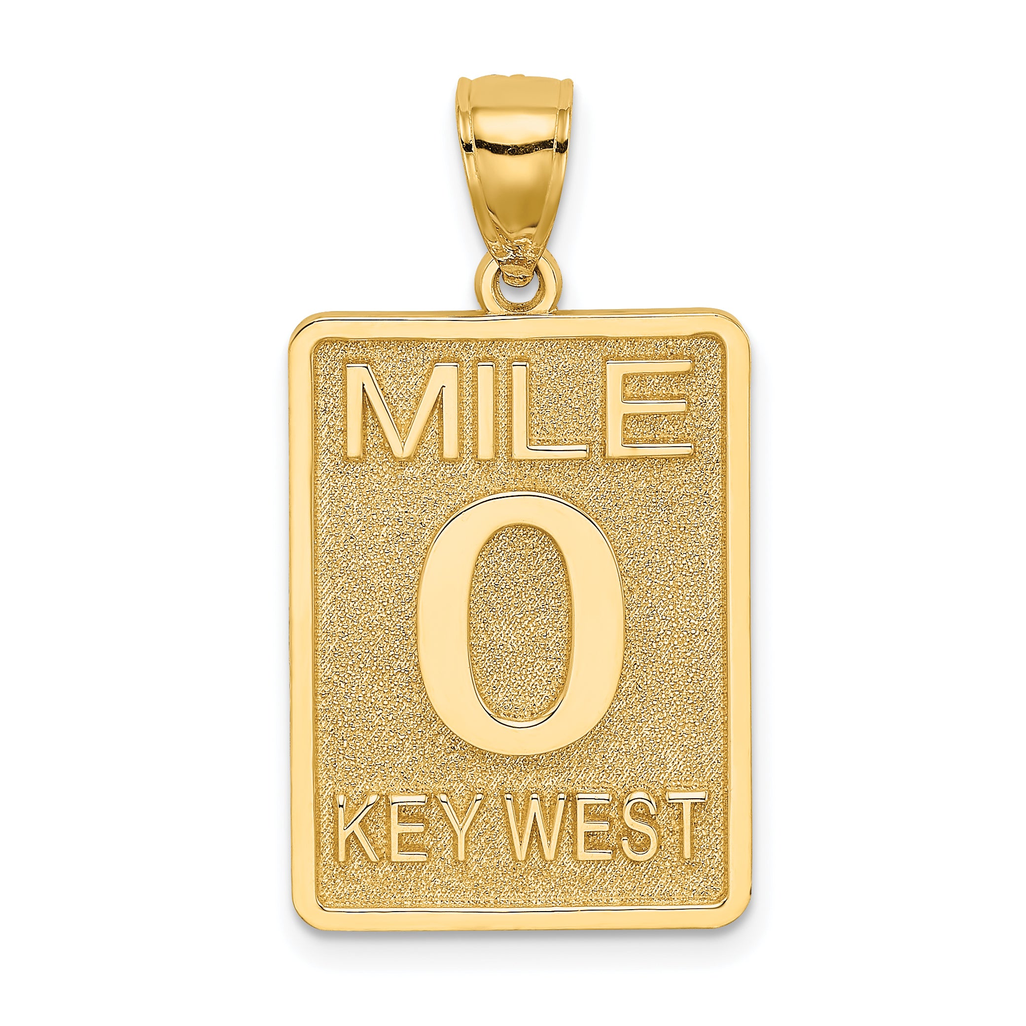 14K Mile Marker 0 / KEY WEST Charm Main image