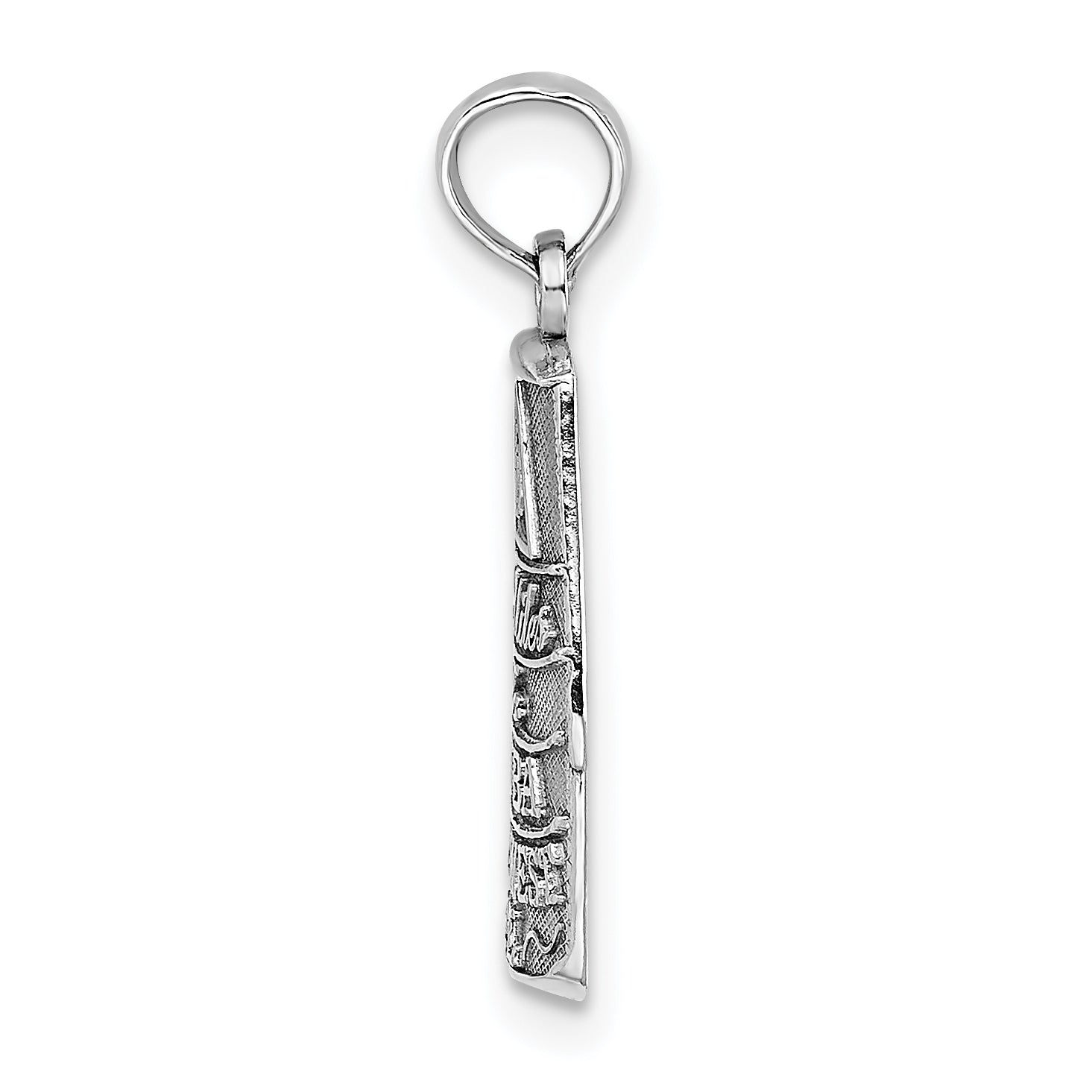 14K White Gold Southern Most Point USA / KEY WEST FL Charm Secondary image