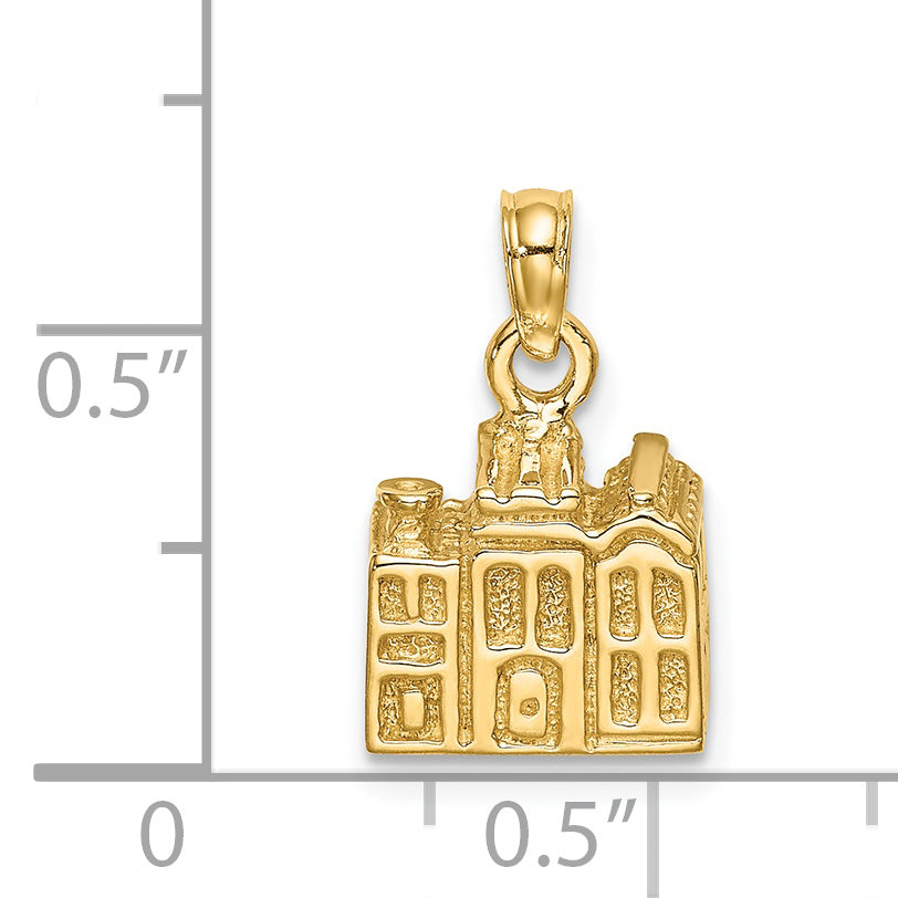 14K 3D CHARLESTON Rainbow Row Buildings