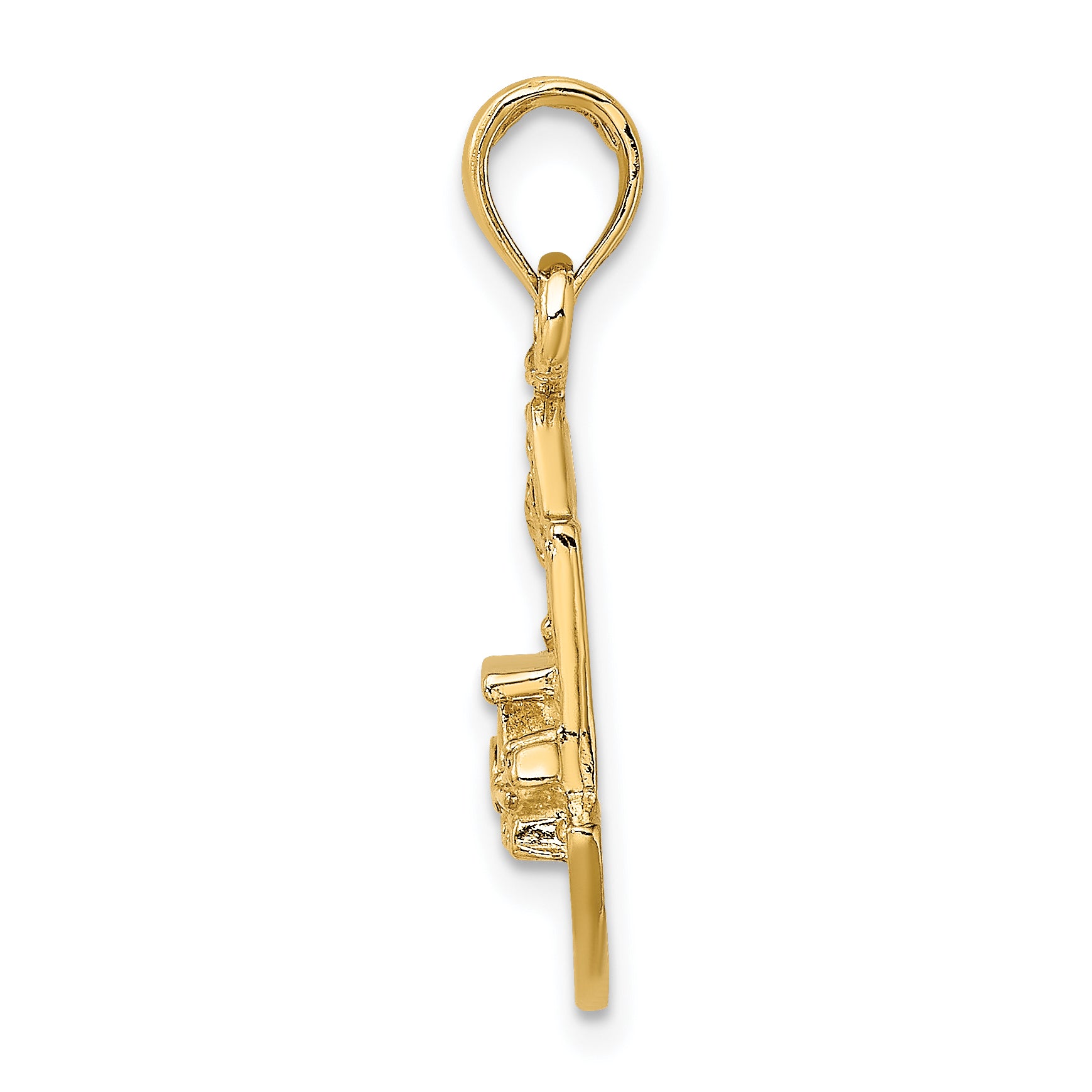 14K CHARLESTON SCENE w/ Horse, Cart, and House Charm Secondary image