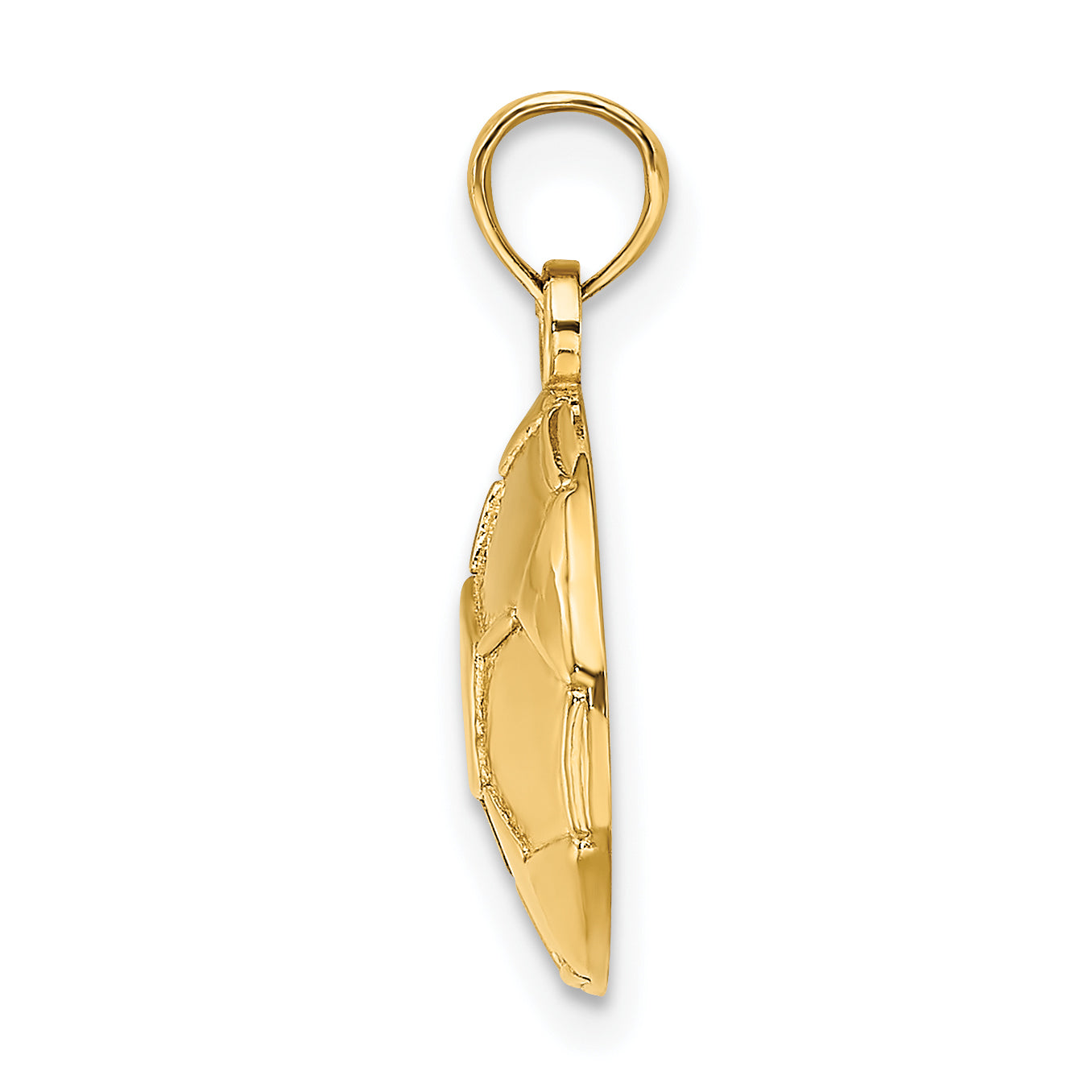 14K 2-D Engraveable Soccer Ball Charm Secondary image
