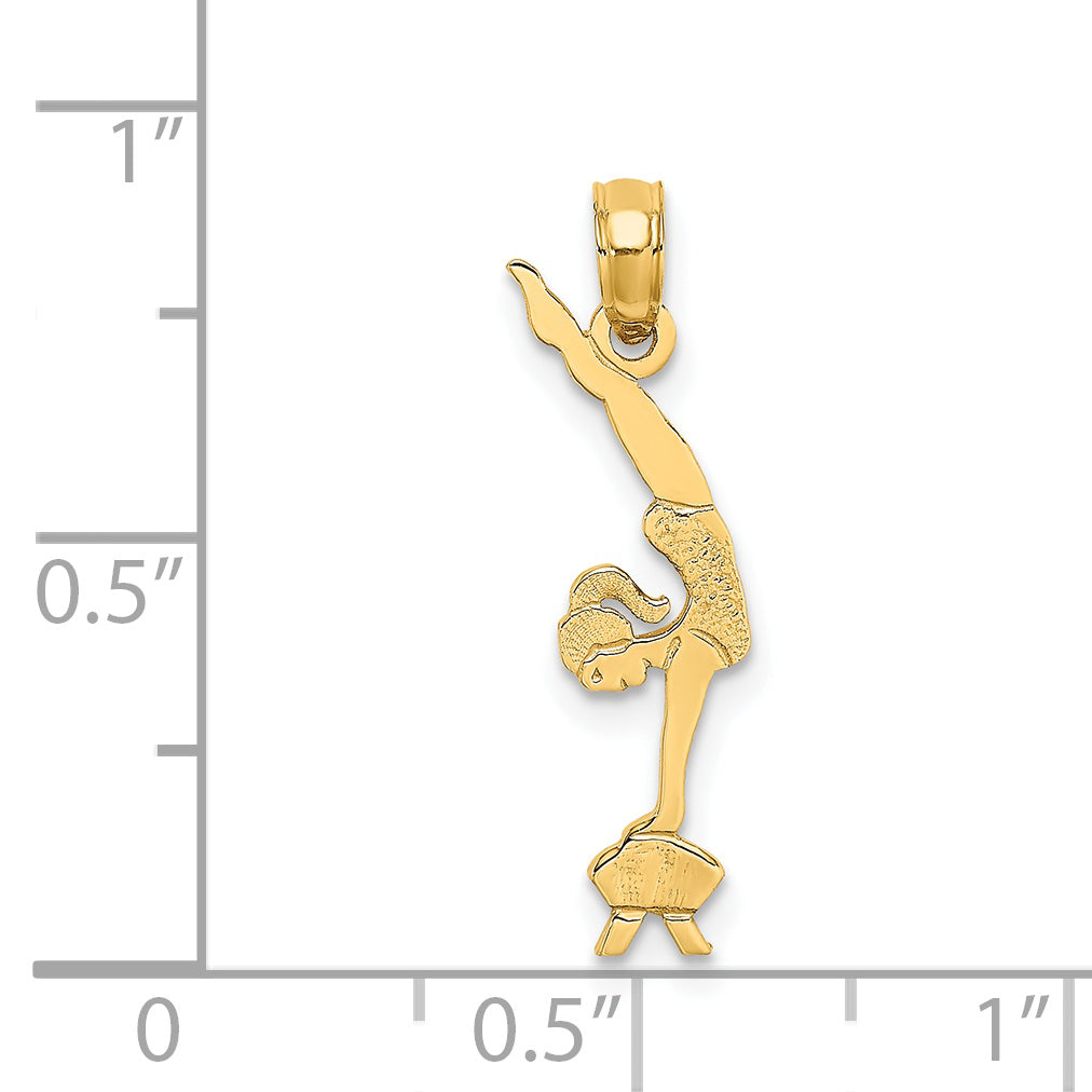 14K Gymnastics Charm