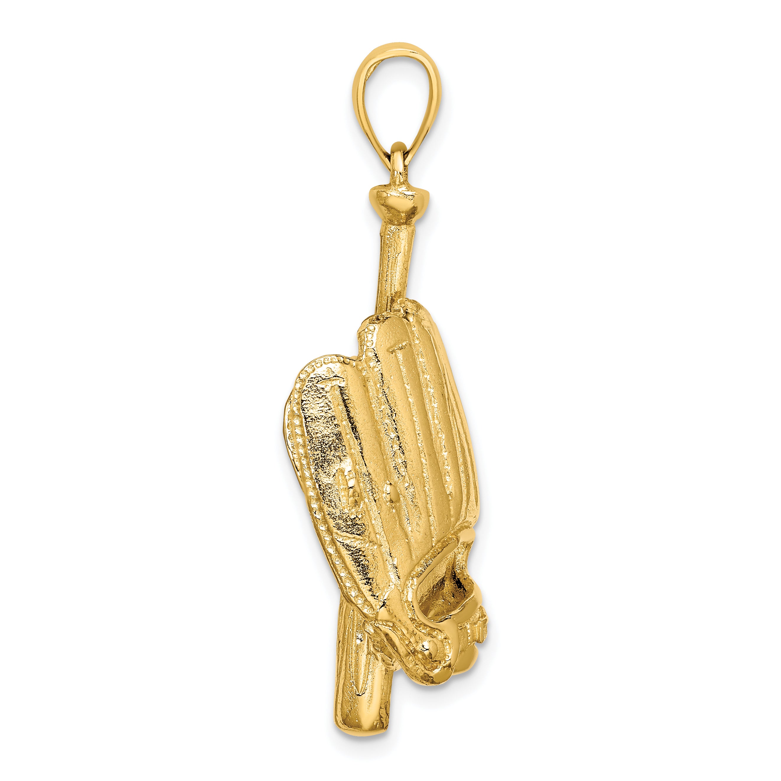 14K 3-D Baseball Glove, Bat, Ball Charm