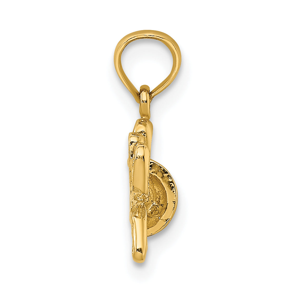 14K 2-D Textured and Engraved Golf Bag Charm Secondary image