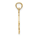 14K Polished Snow Skis, Boot & Pole Charm