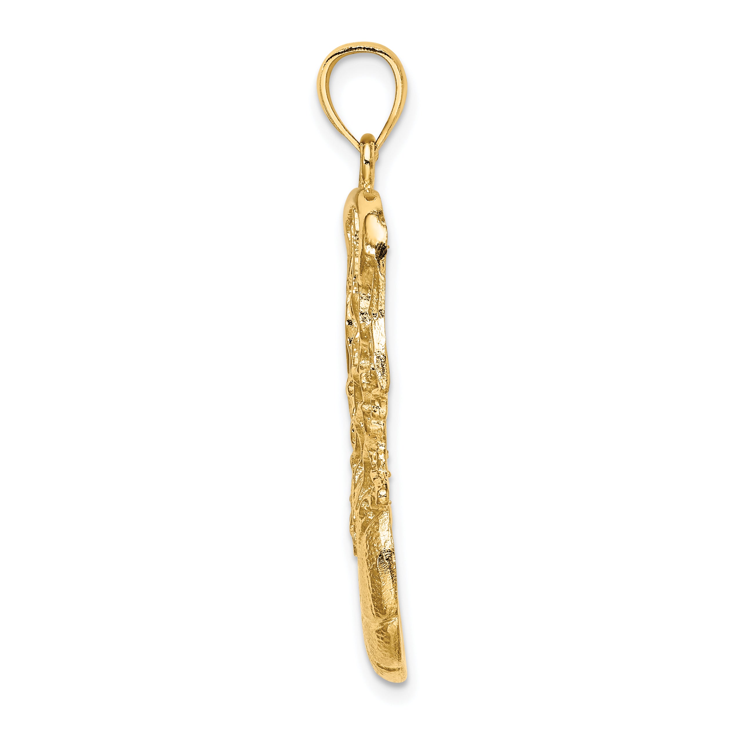 14K Swoosh Basketball and Net Charm