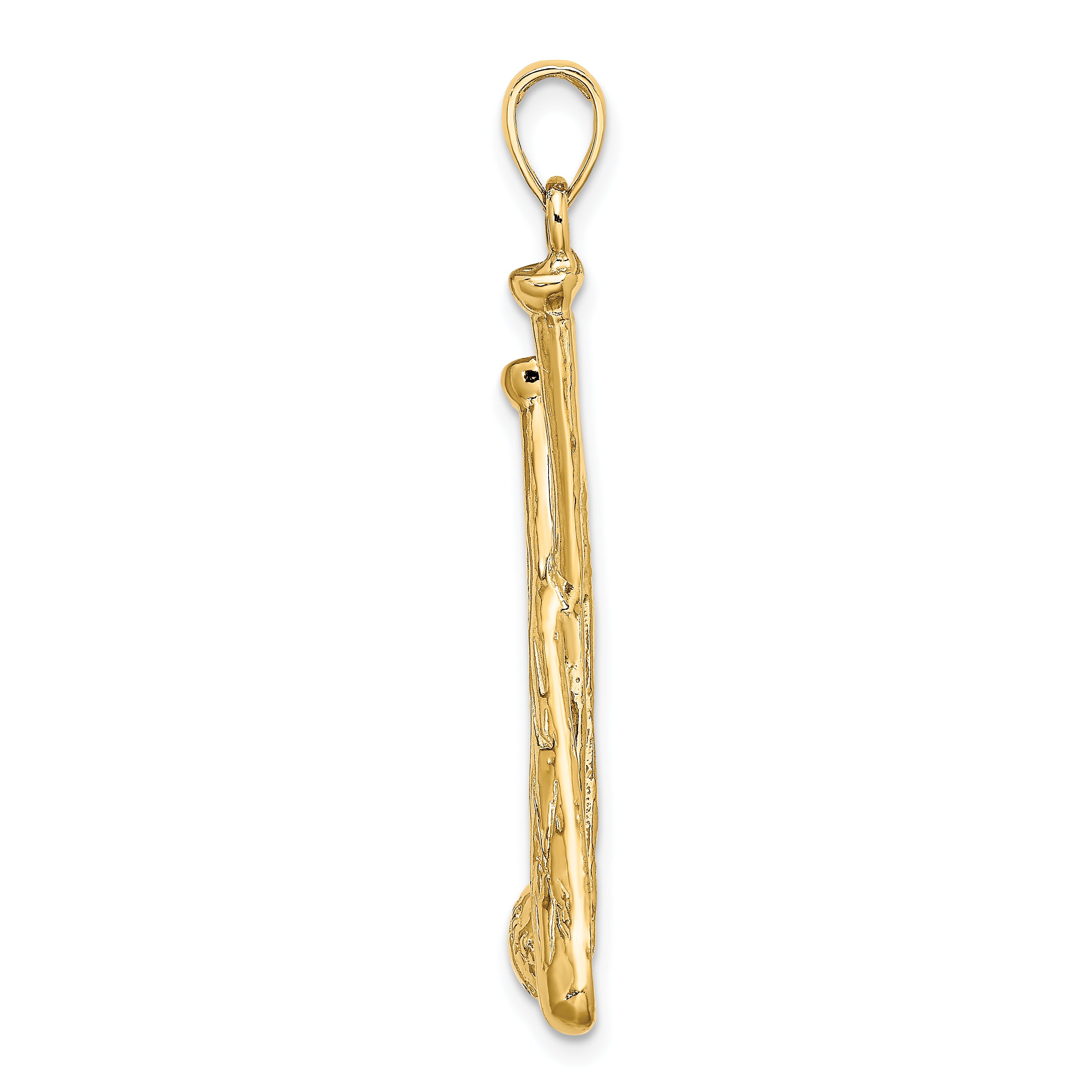 14K 2-D Baseball Bats and Ball Charm Secondary image